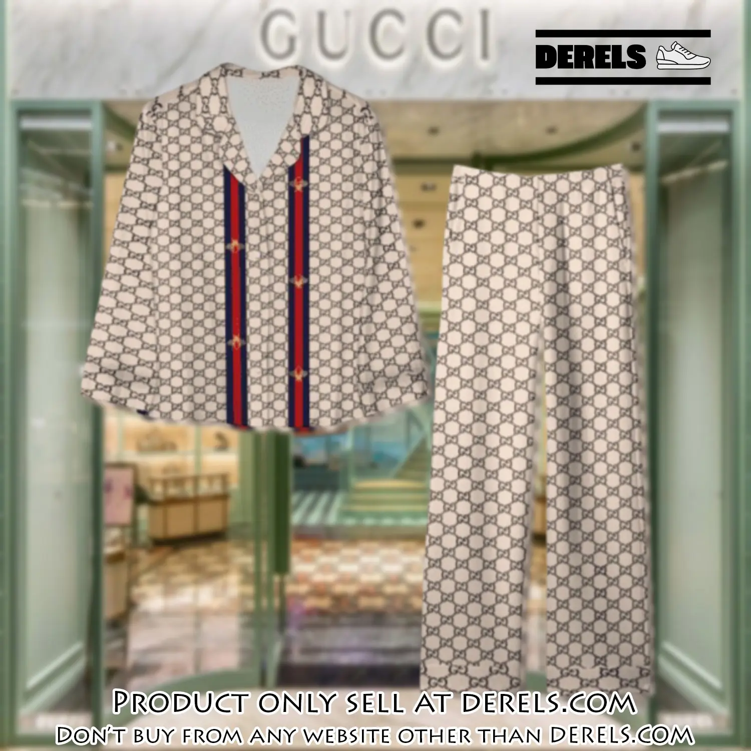 Trending luxury gc satin pajama set pjs1068 dr3445110